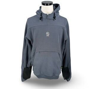 Loki Gear Morf Pullover Hoodie Mens Medium Slate Gray C105 Face Shield Mitts New